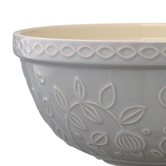 Миска серого цвета с рельефным узором Ягоды Тайги из коллекции Russian North, 2,8 л, Tkano, изображение 2