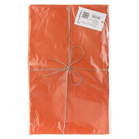 Дорожка на стол из хлопка оранжевого цвета Russian North, 45х150 см, Tkano, изображение 3