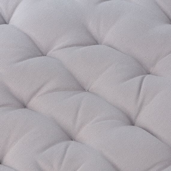 Подушка на стул круглая из хлопка серого цвета из коллекции Essential, 40 см, Tkano, изображение 3