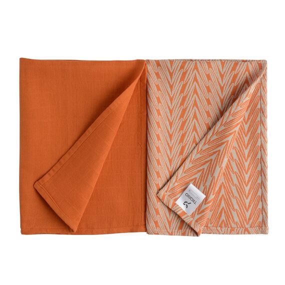 Набор муслиновых кухонных полотенец с графичным принтом Колосья Russian North, 50х70 см, Tkano, изображение 2