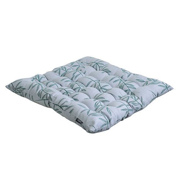 Подушка на стул стеганая из хлопка с графичным принтом Папоротник из коллекции Russian North, 40х40 см, Tkano, изображение 2