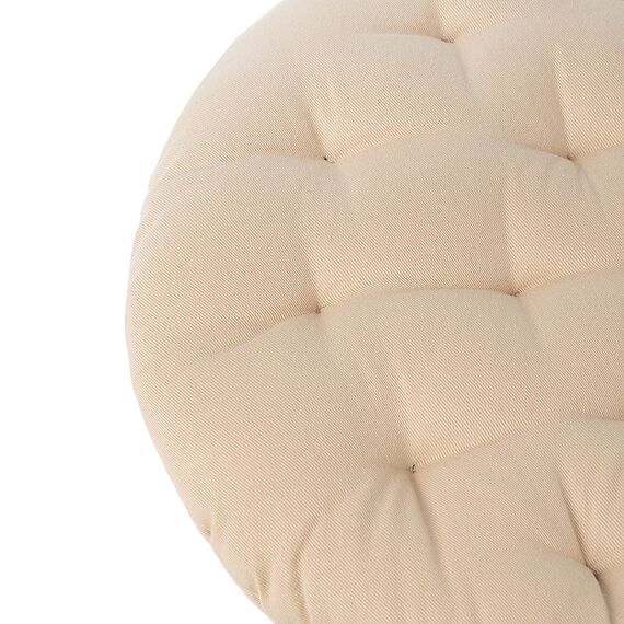 Подушка на стул круглая из хлопка бежевого цвета из коллекции Essential, 40 см, Tkano, изображение 2