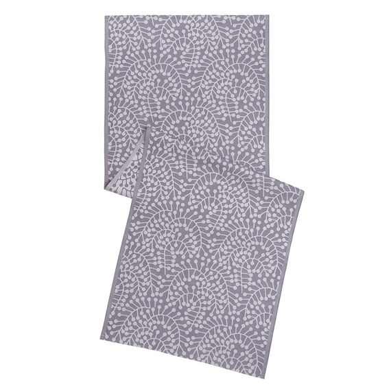 Дорожка из хлопка фиолетово-серого цвета с рисунком Спелая смородина, Scandinavian touch, 53х150см, Tkano, изображение 2