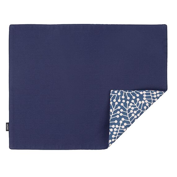 Салфетка двухсторонняя под приборы темно-синяя с принтом Спелая Смородина из коллекции Scandinavian touch, 35х45 см, Tkano, изображение 2