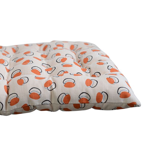 Подушка на стул стеганая из хлопка с графичным принтом Ягоды из коллекции Russian North, 40х40 см, Tkano, изображение 3