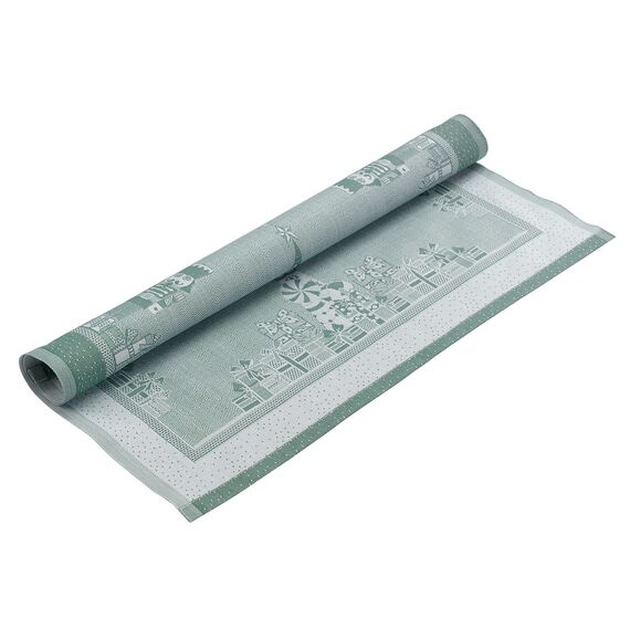 Салфетка из хлопка зеленого цвета с рисунком Щелкунчик из коллекции New Year Essential, 53х53см, Tkano, изображение 3