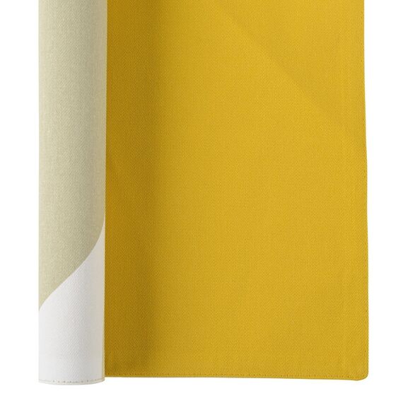 Салфетка двухсторонняя под приборы из хлопка горчичного цвета с авторским принтом из коллекции Freak Fruit, 35х45 см, Tkano, изображение 4