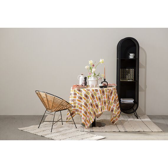 Салфетка под приборы из умягченного льна с декоративной обработкой пыльная роза Essential, 35х45 см, Tkano, изображение 6