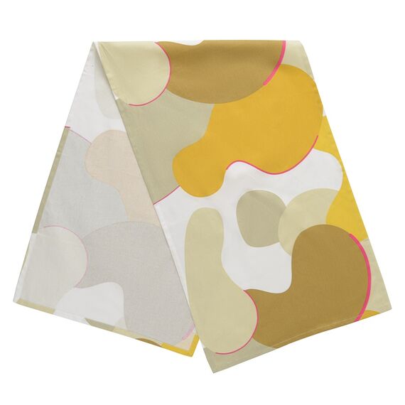 Дорожка на стол из хлопка горчичного цвета с авторским принтом из коллекции Freak Fruit, 45х150 см, Tkano, изображение 3