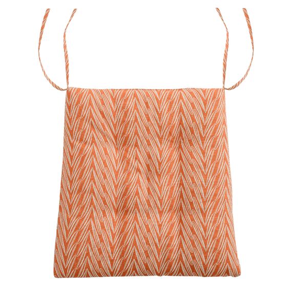 Подушка на стул из хлопка с графичным принтом Колосья Russian North, 40х40х4 см, Tkano