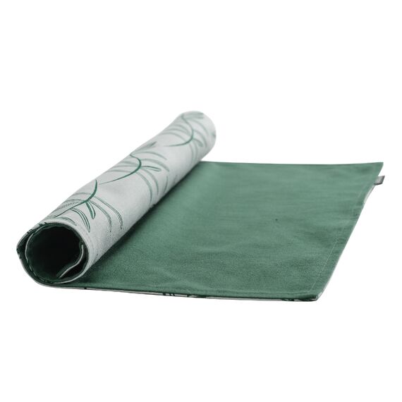 Салфетка двухсторонняя под приборы из хлопка с графичным принтом Папоротник Russian North, 35х45 см, Tkano, изображение 7