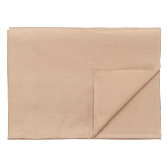 Дорожка на стол жаккардовая бежевого цвета из хлопка с вышивкой из коллекции Essential, 53х150 см, Tkano