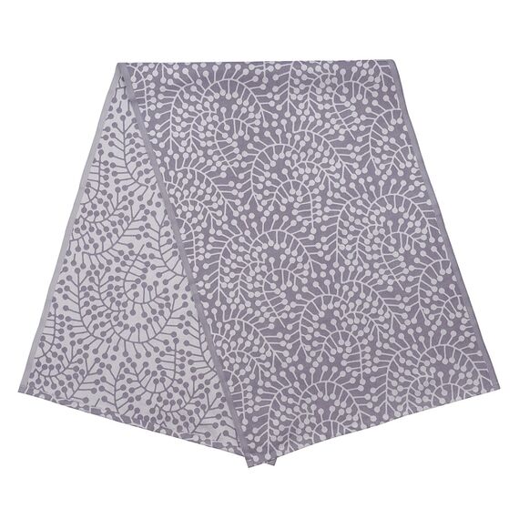 Дорожка из хлопка фиолетово-серого цвета с рисунком Спелая смородина, Scandinavian touch, 53х150см, Tkano, изображение 3