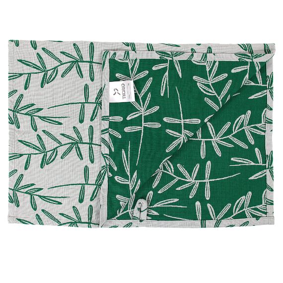 Набор муслиновых кухонных полотенец с графичным принтом Папоротник Russian North, 50х70 см, Tkano, изображение 8
