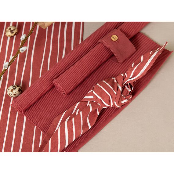 Набор салфеток под приборы из хлопка терракотового цвета из коллекции Prairie, 35х45 см, Tkano, изображение 2