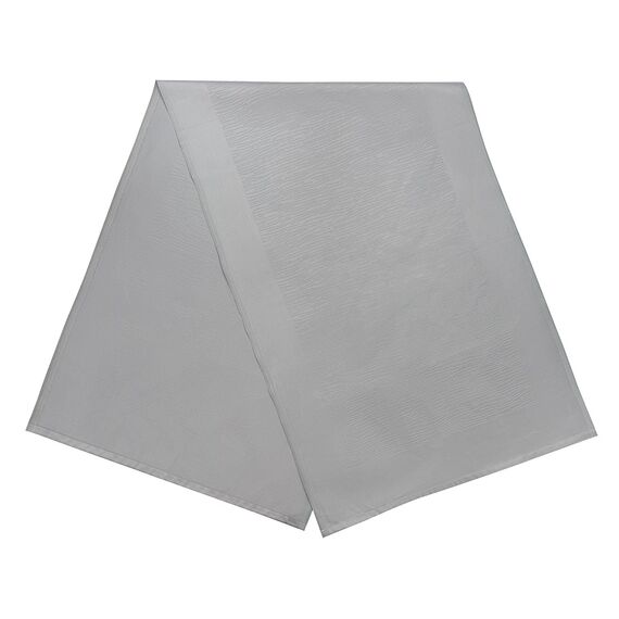 Дорожка на стол жаккардовая серого цвета из хлопка с вышивкой из коллекции Essential, 53х150 см, Tkano, изображение 3