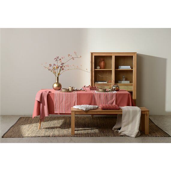 Подушка на стул из хлопка молочного цвета с принтом Цветы из коллекции Prairie, 40х40 см, Tkano, изображение 2