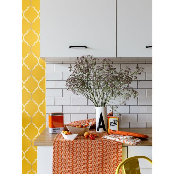 Дорожка на стол из хлопка с графичным принтом Колосья Russian North, 45х150 см, Tkano, изображение 5