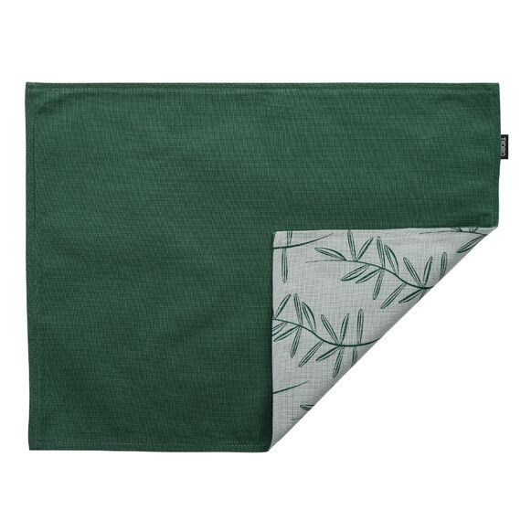 Салфетка двухсторонняя под приборы из хлопка с графичным принтом Папоротник Russian North, 35х45 см, Tkano, изображение 6
