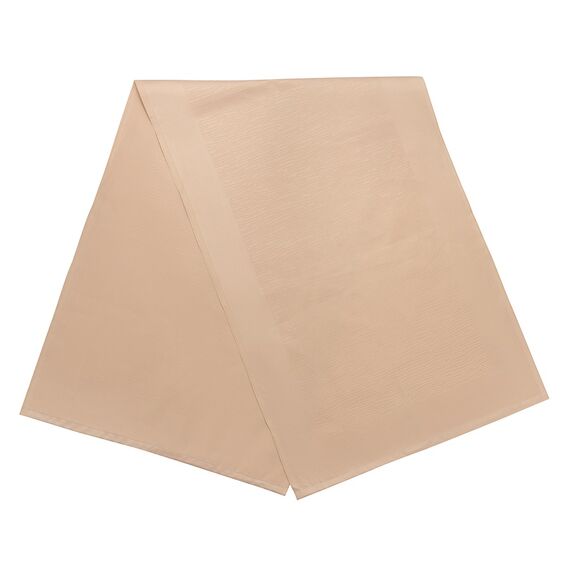 Дорожка на стол жаккардовая бежевого цвета из хлопка с вышивкой из коллекции Essential, 53х150 см, Tkano, изображение 3