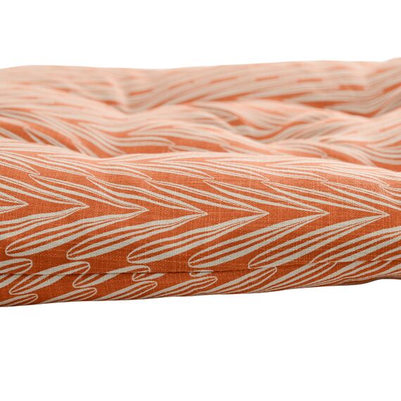 Подушка на стул из хлопка с графичным принтом Колосья Russian North, 40х40х4 см, Tkano, изображение 2