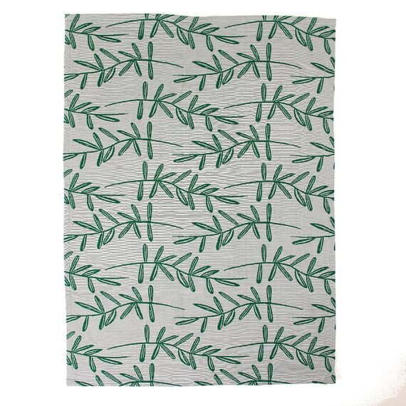 Набор муслиновых кухонных полотенец с графичным принтом Папоротник Russian North, 50х70 см, Tkano, изображение 6