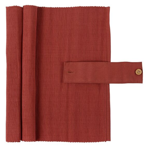 Набор салфеток под приборы из хлопка терракотового цвета из коллекции Prairie, 35х45 см, Tkano, изображение 4