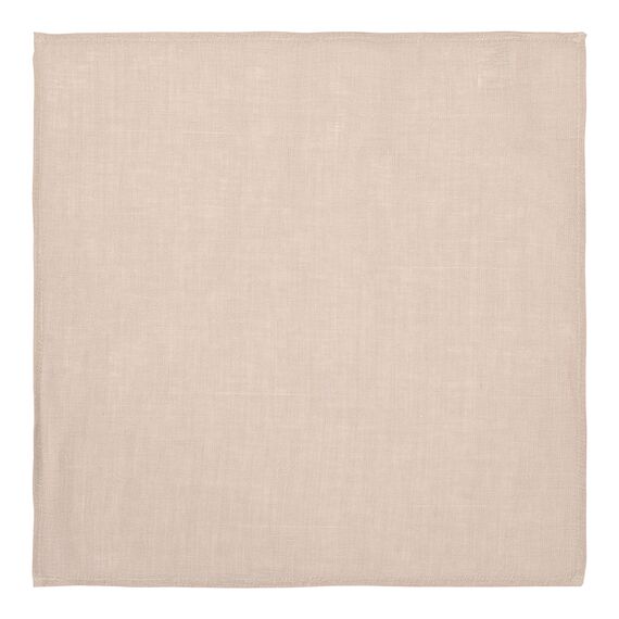 Салфетка сервировочная из стираного льна бежевого цвета из коллекции Essential, 45х45 см, Tkano, изображение 6