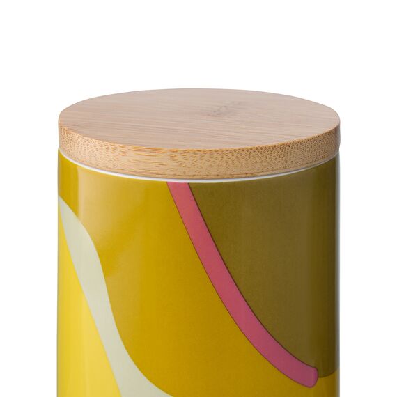 Банка для хранения горчичного цвета с авторским принтом из коллекции Freak Fruit , 275мл, Tkano, изображение 4