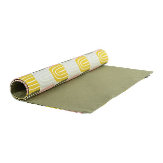 Салфетка двухсторонняя под приборы оливкового цвета с принтом Passion Arch из коллекции Wild, 35х45, Tkano, изображение 2