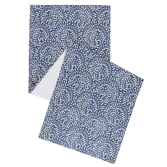 Дорожка на стол темно-синего цвета с принтом Спелая Смородина из коллекции Scandinavian touch, 45х150 см, Tkano, изображение 4