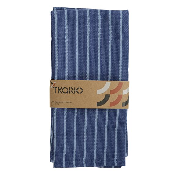 Набор кухонных полотенец сине-фиолетового цвета из хлопка из коллекции Essential, 50х70 см, Tkano, изображение 4