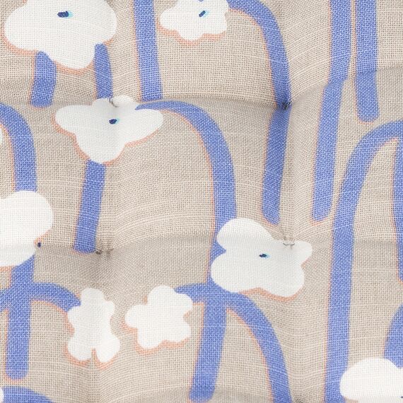 Подушка на стул из хлопка с принтом Полярный цветок из коллекции Scandinavian touch, 40х40 см, Tkano, изображение 5