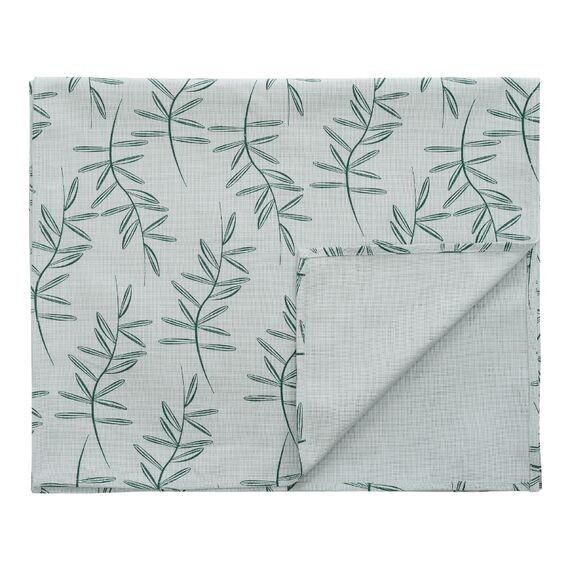 Дорожка на стол из хлопка с графичным принтом Папоротник Russian North, 45х150 см, Tkano