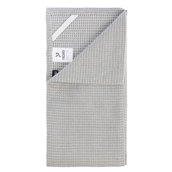 Набор из двух кухонных вафельных полотенец серого цвета из коллекции Essential, 50х70 см, Tkano, изображение 3