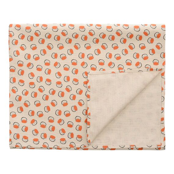 Дорожка на стол из хлопка с графичным принтом Ягоды Russian North, 45х150 см, Tkano