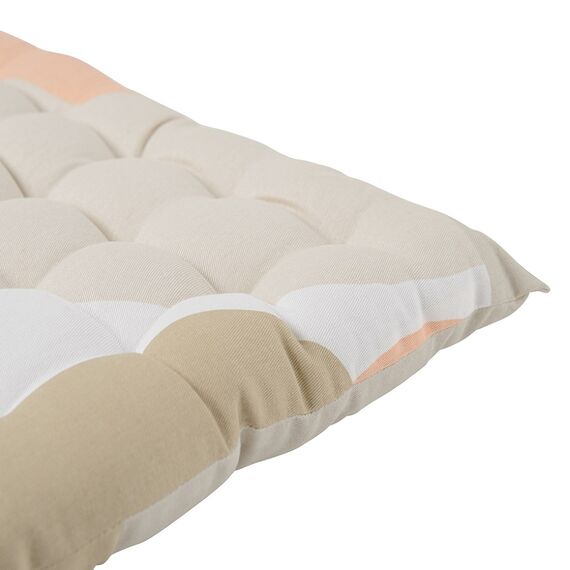 Подушка на стул из хлопка бежевого цвета с авторским принтом из коллекции Freak Fruit, 40х40 см, Tkano, изображение 3