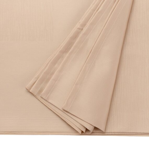 Скатерть жаккардовая бежевого цвета из хлопка с вышивкой из коллекции Essential, 180х260 см, Tkano, изображение 5