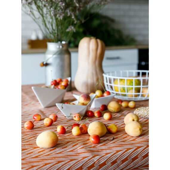 Скатерть на стол из хлопка с графичным принтом Колосья Russian North, 150х250 см, Tkano, изображение 11