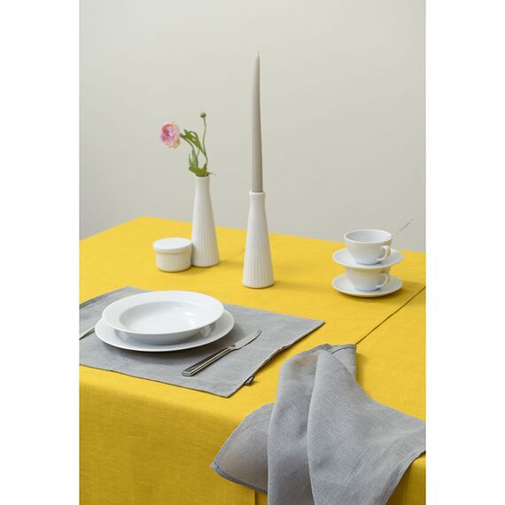 Салфетка сервировочная из стираного льна серого цвета из коллекции Essential, 45х45 см, Tkano, изображение 5