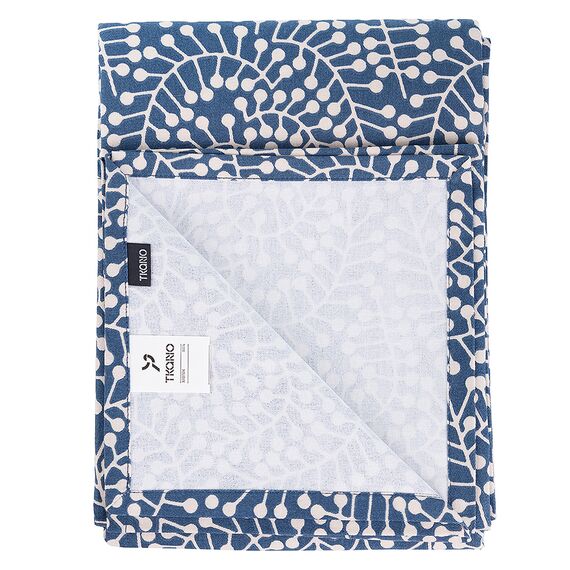 Скатерть темно-синего цвета с принтом Спелая Смородина из коллекции Scandinavian touch, 170х170 см, Tkano, изображение 4