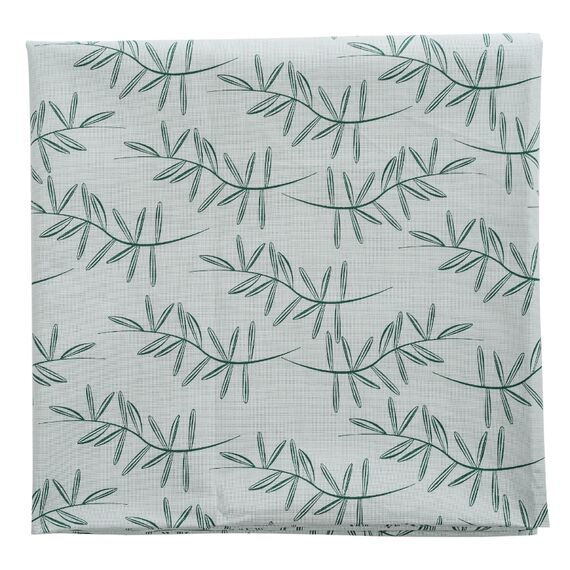 Скатерть на стол из хлопка с графичным принтом Папоротник Russian North, 170х170 см, Tkano