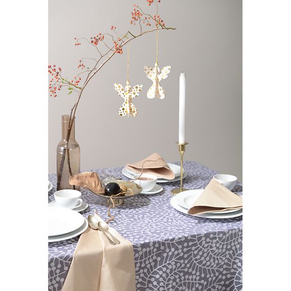 Салфетка сервировочная классическая бежевого цвета из хлопка из коллекции Essential, 53х53 см, Tkano, изображение 4