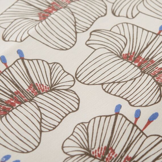 Скатерть из хлопка молочного цвета с принтом Цветы из коллекции Prairie, 170х250 см, Tkano, изображение 2