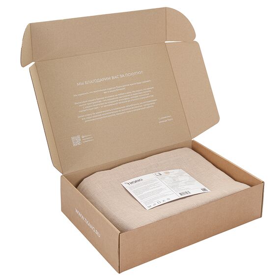 Скатерть из стираного льна бежевого цвета из коллекции Essential, 150х250 см, Tkano, изображение 8