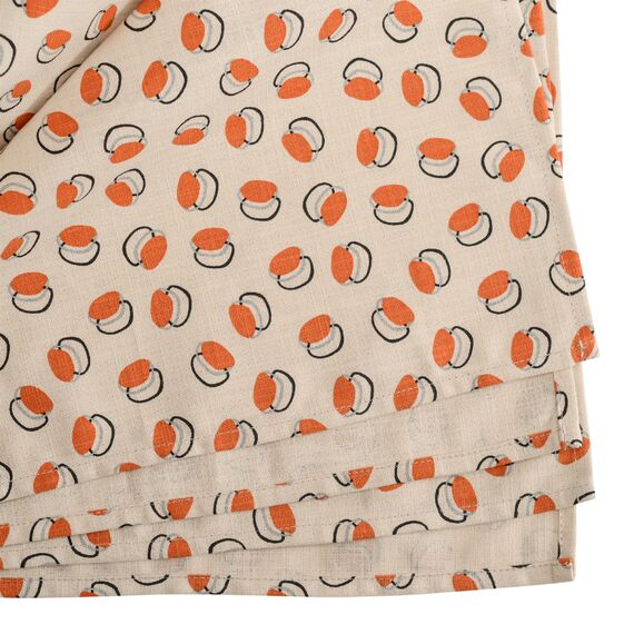 Скатерть на стол из хлопка с графичным принтом Ягоды Russian North, 170х170 см, Tkano, изображение 2