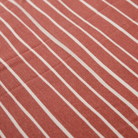 Скатерть из хлопка терракотового цвета с принтом Полоски из коллекции Prairie, 170х250 см, Tkano, изображение 2