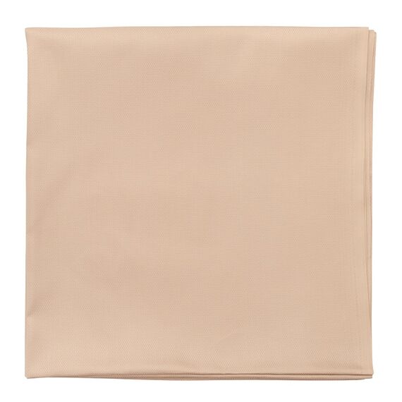 Скатерть бежевого цвета с фактурным жаккардовым рисунком из хлопка из коллекции Essential, 180х180 см, Tkano