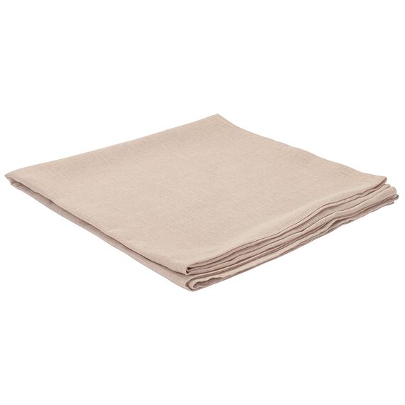Скатерть из стираного льна бежевого цвета из коллекции Essential, 170х170 см, Tkano, изображение 6