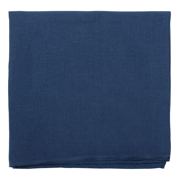 Скатерть из стираного льна синего цвета из коллекции Essential, 150х250 см, Tkano